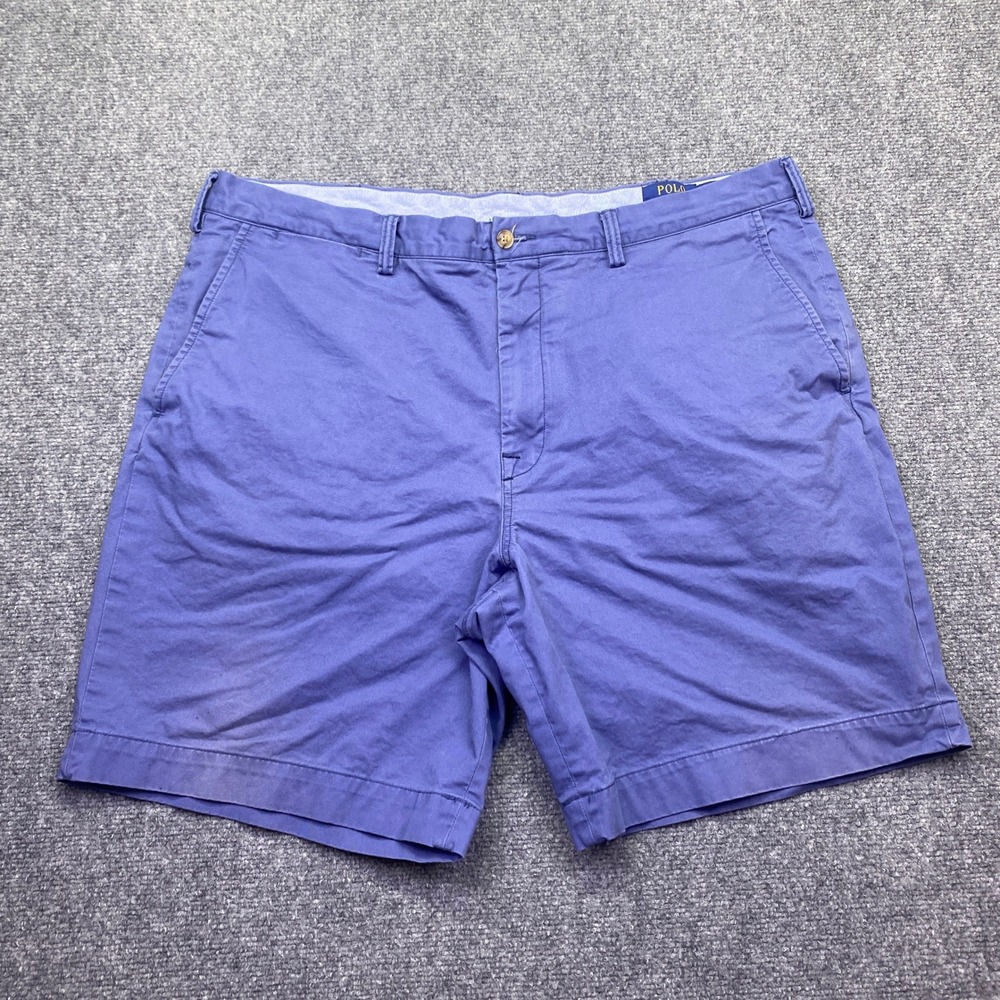 Polo Ralph Lauren Stretch Classic Fit Chino Shorts Blue Mens 40 Chino Summer